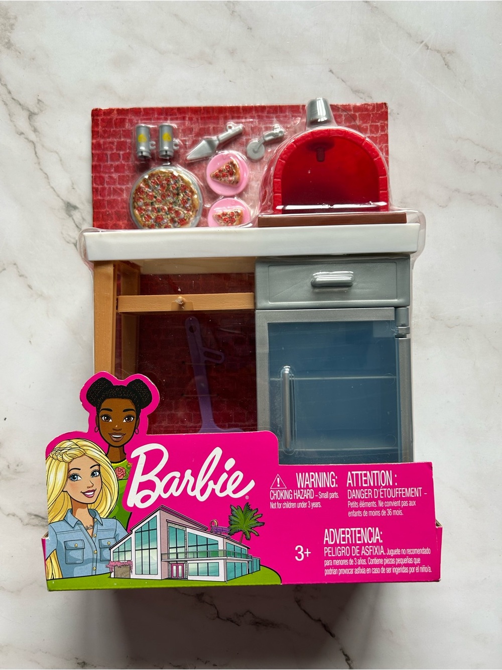 Brick Oven Pizza Outdoor Barbie Doll Furniture Set #FXG39